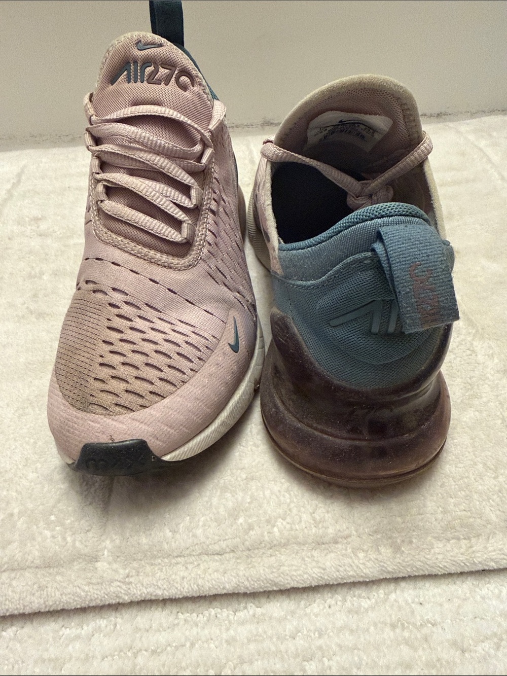 Nike Women's Air 270 Sneakers in Dusty Pink and Teal Accent size 7.5 - Picture 4 of 7